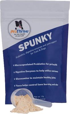 Spunky Probiotics, Enzymes Yucca & Glucosamine Dog & Cat Supplement, 1-lb bag