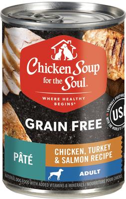 Chicken, Turkey & Salmon Recipe Grain-Free Canned Dog Food, 13-oz can, case of 12