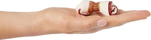 Triple Flavor Mini Bone Rawhide Dog Treats, 25 count