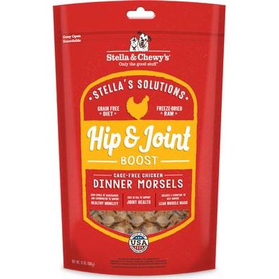 Paquete: Alimento liofilizado para perros Stella's Solutions Skin & Coat Lamb & Salmon + Hip & Joint Boost Chicken de Stella & Chewy's