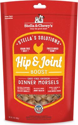 Paquete: Alimento liofilizado para perros Stella's Solutions Skin & Coat Lamb & Salmon + Hip & Joint Boost Chicken de Stella & Chewy's