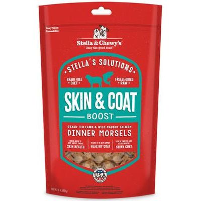 Paquete: Alimento liofilizado para perros Stella's Solutions Skin & Coat Lamb & Salmon + Hip & Joint Boost Chicken de Stella & Chewy's