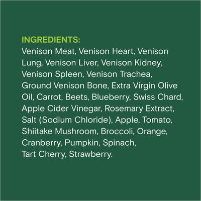 Bundle: Huntaway Wild Venison Jerky Dog Treats, 4-oz bag + Venison Grain-Free Freeze-Dried Dog Food, 12-oz bag