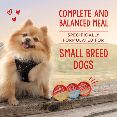 Lil Bites Savory Stews Grain-Free Beef & Chicken in Broth Flavored Shredded Small Breed Wet Dog Food, 2.7-oz cup, case of 12