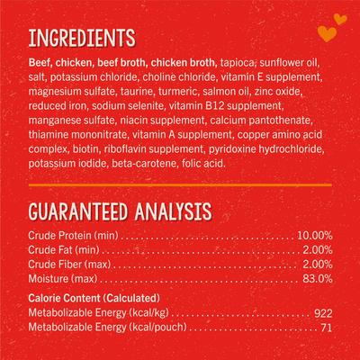 Lil Bites Savory Stews Grain-Free Beef & Chicken in Broth Flavored Shredded Small Breed Wet Dog Food, 2.7-oz cup, case of 12