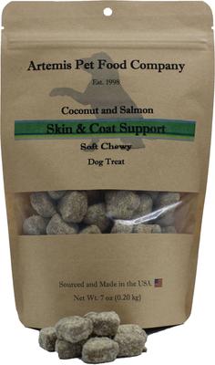 Skin & Coat Coconut Salmon Dog Treats, 7-oz bag