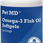 Omega-3 Fish Oil Softgel Dog Supplement, 180 count