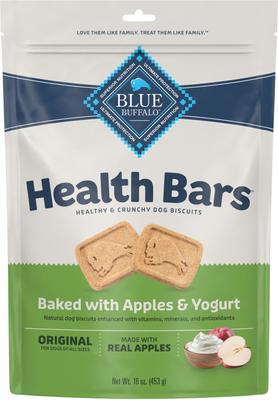 Bundle: Variety Pack - Blue Buffalo Health Bars Baked with Banana & Yogurt Dog Treats, Pumpkin & Cinnamon & Apples & Yogurt Flavors