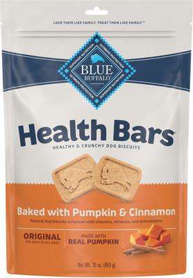 Bundle: Variety Pack - Blue Buffalo Health Bars Baked with Banana & Yogurt Dog Treats, Pumpkin & Cinnamon & Apples & Yogurt Flavors