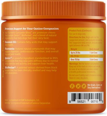 Bundle: Zesty Paws Curcumin Bites Everyday Vitality Duck Flavor Dog Supplement, 90 count + Zesty Paws Allergy & Immune Support Lamb Flavor Soft Chew Dog Supplement, 90 count