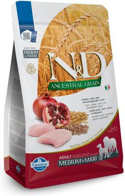 N&D Ancestral Grain Lamb & Blueberry Medium & Maxi Adult Dry Dog Food, 5.5-lb bag