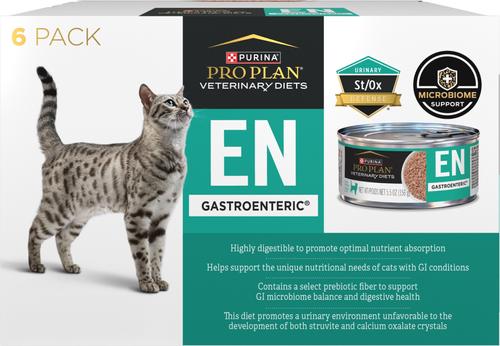 ES Alimento húmedo gastroentérico para gatos, lata de 5.5 oz, caja de 24