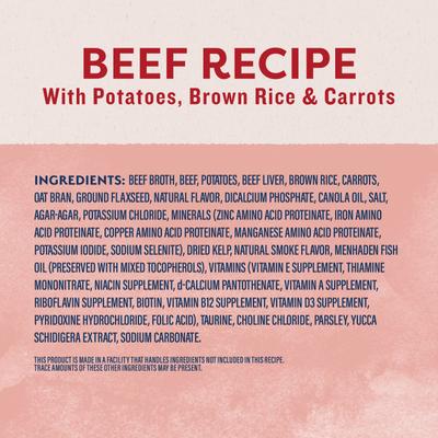 Alimento húmedo para perros Original Ultra Beef Recipe, lata de 13 oz, caja de 12