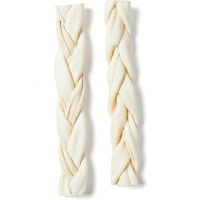 7" American Beefhide Braid Dog Treats, 4 count