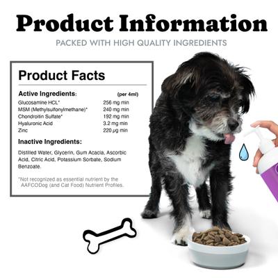 Liquid Glucosamine MSM Chondroitin for Dogs, 32-fl oz bottle