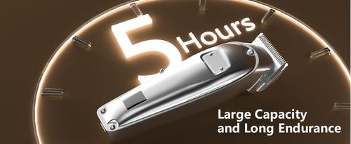 K52NTS Cordless 2-Speed Pet Hair Grooming Clipper for Thick Heavy Coats, Silver