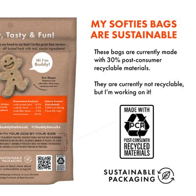 Softies with Peanut Butter Soft & Chewy Dog Treats, 5-oz bag