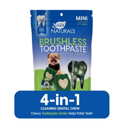 Brushless Toothpaste Mini Dental Dog Treats, 4-oz bag, count varies