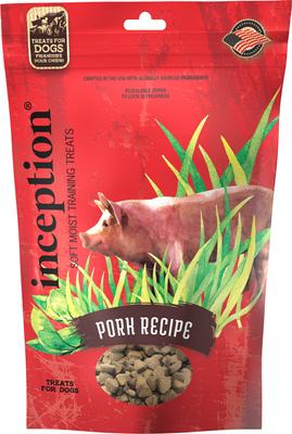 Bundle: Inception Pork Recipe Dry Food, 27-lb bag + Soft & Chewy Dog Treats, 4-oz bag