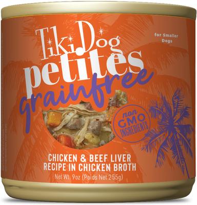 Petites Grain-Free Chicken & Duck Wet Dog Food, 9-oz can, case of 8