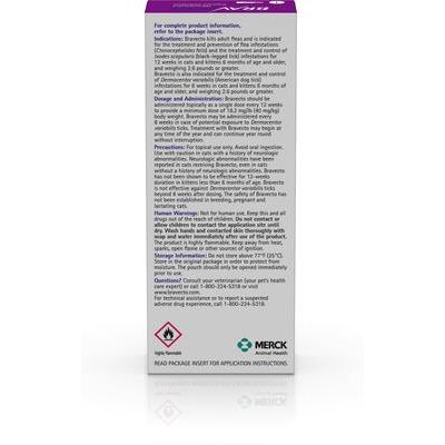 Solución tópica para gatos, 13,8-27,5 lb (caja morada), 1 dosis (suministro para 12 semanas)