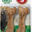 Healthy Edibles WILD Natural Long Lasting Bison Dog Chew Treat, Medium, 2 count
