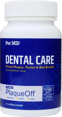 Proden PlaqueOff Teeth Cleaning Dental Care Powder Dog Dental Supplement, 60-grams