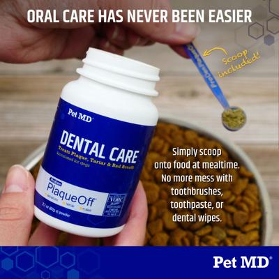 Proden PlaqueOff Teeth Cleaning Dental Care Powder Dog Dental Supplement, 60-grams