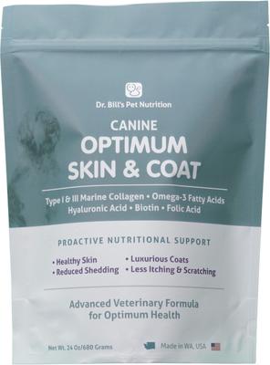 Canine Optimum Skin & Coat Dog Supplement Powder, 680-gm pouch
