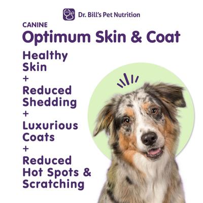 Canine Optimum Skin & Coat Dog Supplement Powder, 680-gm pouch