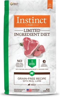Limited Ingredient Diet Adult Grain-Free Real Lamb Recipe Dry Dog Food, 20-lb bag