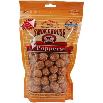 Golosinas para perros Chicken Poppers, bolsa de 4 oz