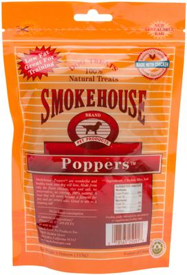 Golosinas para perros Chicken Poppers, bolsa de 4 oz