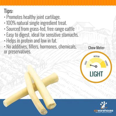 Cow Tails Natural Dog Treats, 6 count