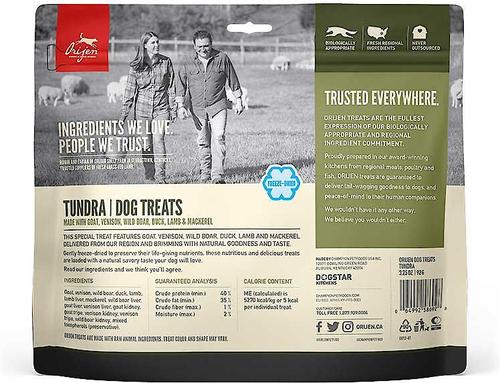 Bundle: ORIJEN Free-Run Duck Formula + Tundra Freeze-Dried Dog Treats