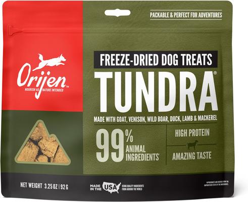 Bundle: ORIJEN Free-Run Duck Formula + Tundra Freeze-Dried Dog Treats