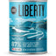 Alimento enlatado para perros Liberty con receta de carne de res, lata de 12.5 oz, caja de 12