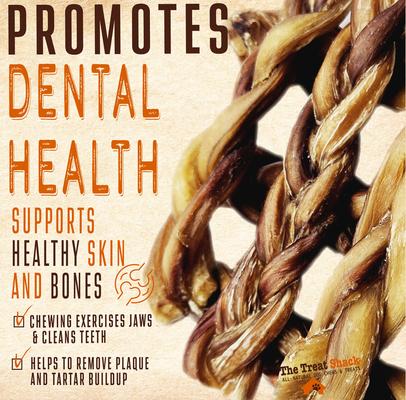 6-in Braided Bully Sticks Dog Treats, 3 count