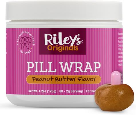Delicious Peanut Butter Flavored Pill Wrap Dog Treat, 4.2-oz jar