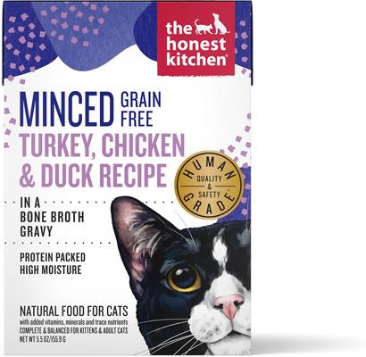 Grain-Free Minced Chicken in Bone Broth Gravy Wet Cat Food, 2.8-oz, case of 12