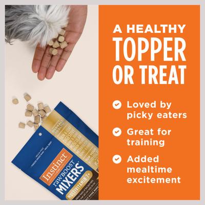Boost Mixers Multivitamin Grain-Free Freeze-Dried Raw Adult 7+ Dog Food Topper, 12.5-oz bag