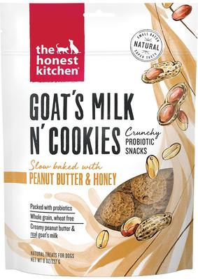 Bundle: Variety Pack - The Honest Kitchen Goat's Milk N' Cookies Slow Baked with Blueberries & Vanilla Dog Treats, 8-oz bag, Peanut Butter & Honey & Pumpkin Flavors