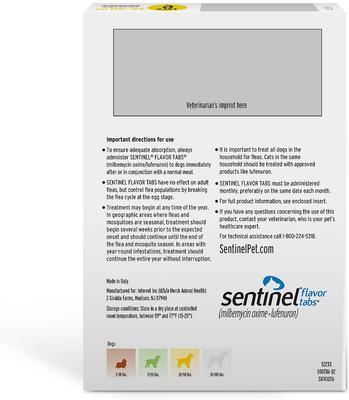 Tablet for Dogs, 26-50 lbs, (Yellow Box), 6 Tablets (6-mos. supply)