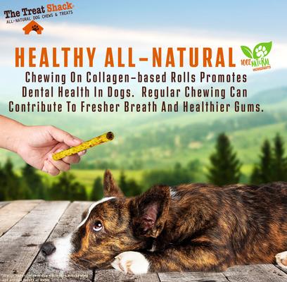 6-in Beef Crunchy Rolls Dog Treats, 3 count