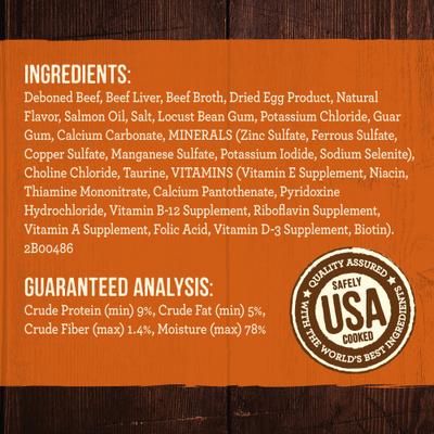 Grain-Free Real Texas Beef Dinner Canned Dog Food, 12.7-oz can, case of 12