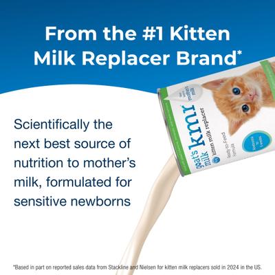 Goat's Milk KMR Kitten Milk Replacer Liquid for Kittens, 11-fl oz can