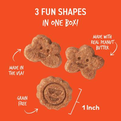 Wag More Bark Less Peanut Butter & Apples Grain-Free Soft Chew Dog Treats, 5-oz bag