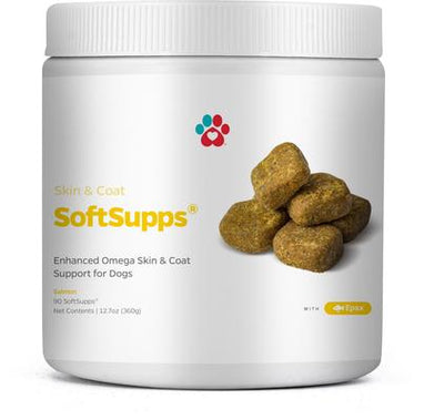 Skin & Coat SoftSupps Omega Skin & Coat Dog Supplement, 90 count