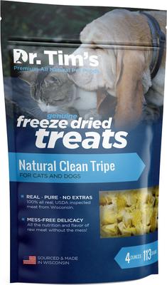 Galletas liofilizadas genuinas para perros y gatos Natural Clean Tripe, bolsa de 4 oz