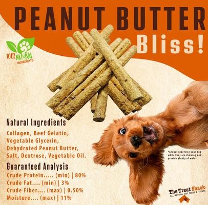 12-in Peanut Butter Crunchy Rolls Dog Treats, 12 count